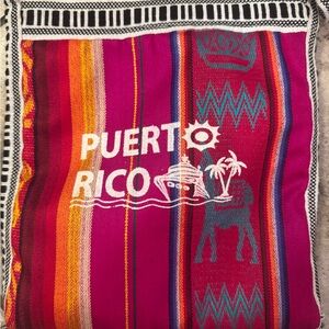 Puerto Rico Multicolour Fabric Crossbody Shoulder Boho Festival Bag beach